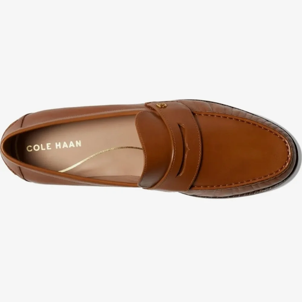 Cole Haan Lux Pinch Penny Loafers in Curio - Picture 2 of 7